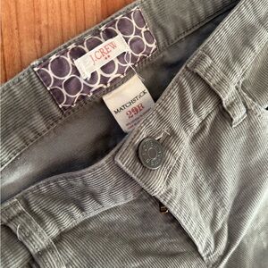 J. Crew Olive Corduroy Pants